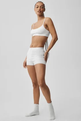 Pointelle-trui Be Mine Hot Short - Semi-transparant wit