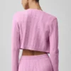 Pointelle-trui Be Mine-vest - Candy Heart Pink