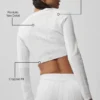 Pointelle-trui Be Mine-vest - halfdoorzichtig wit