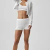 Pointelle-trui Be Mine-vest - halfdoorzichtig wit