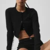 Pointelle-trui Be Mine-vest - Zwart