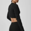 Pointelle-trui Be Mine-vest - Zwart
