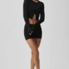 Pointelle-trui Be Mine-vest - Zwart