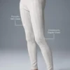 Pointelle-trui met High-Waist ‘Be Mine’-Leggings – Lichtgrijs gemêleerd