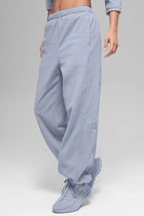 Polar Fleece High-Waist Retreat-joggingbroek – Winter Frost
