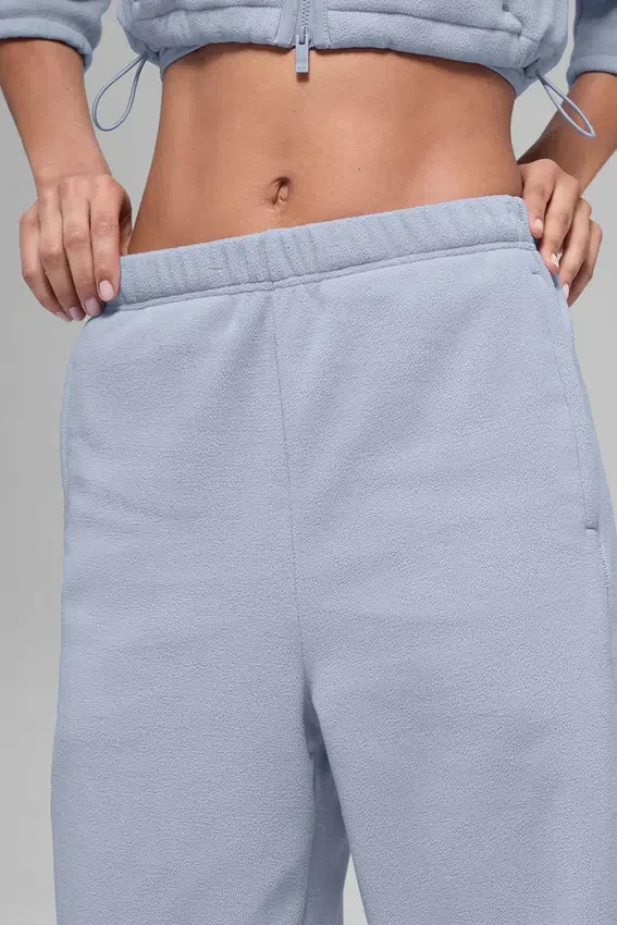 Polar Fleece High-Waist Retreat-joggingbroek – Winter Frost