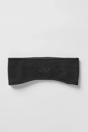 Polar Fleece-oorwarmer – Zwart