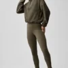 Polar Fleece Retreat Cover-up - Olive Tree