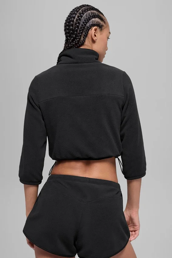 Polar Fleece Retreat kort jasje - Zwart