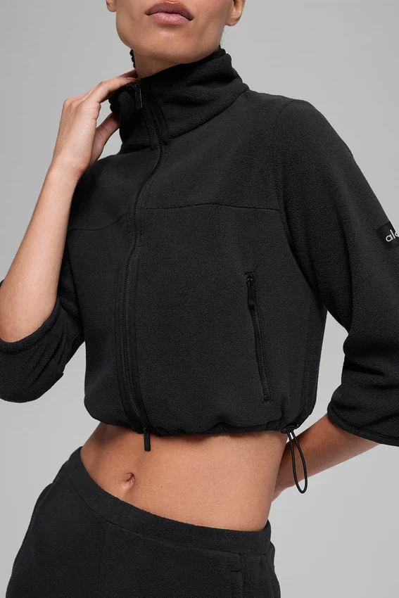 Polar Fleece Retreat kort jasje - Zwart