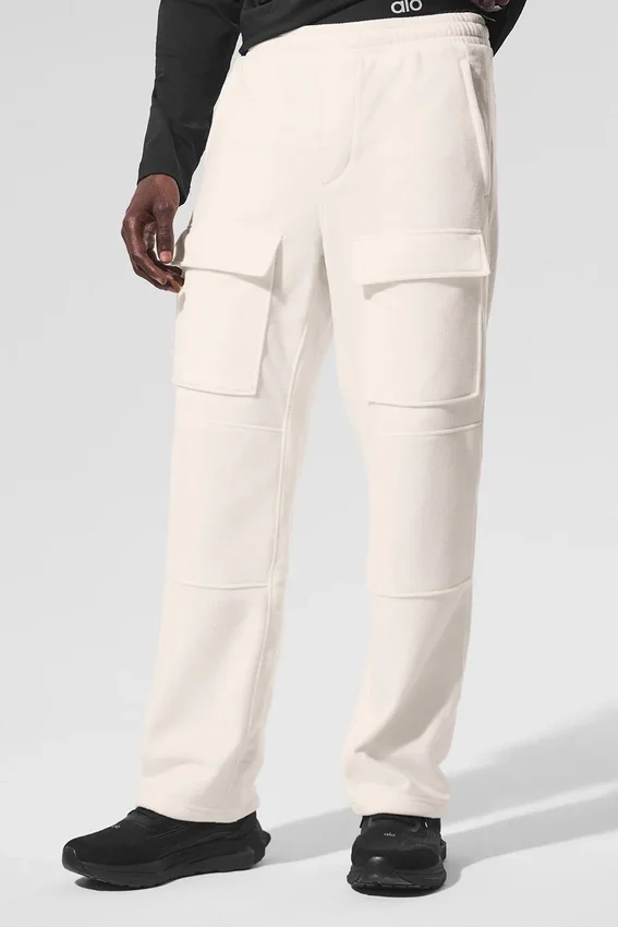 Polar Fleece Ridge-cargobroek - Ivoor