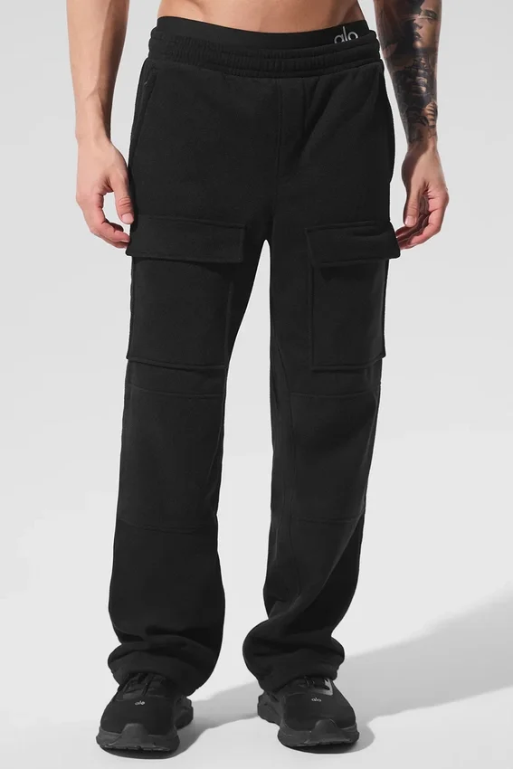 Polar Fleece Ridge-cargobroek - Zwart
