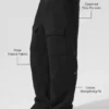Polar Fleece Ridge-cargobroek - Zwart