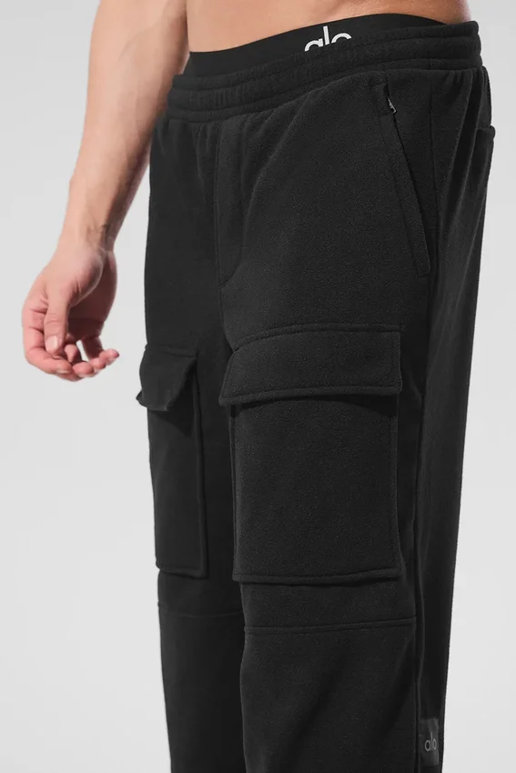 Polar Fleece Ridge-cargobroek - Zwart
