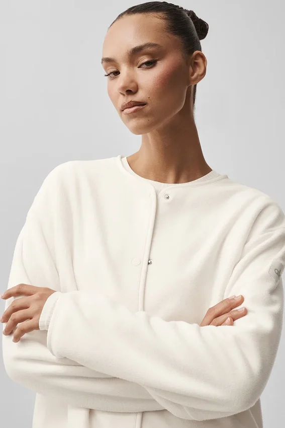 Polar Fleece Take Note-jas - Ivoor