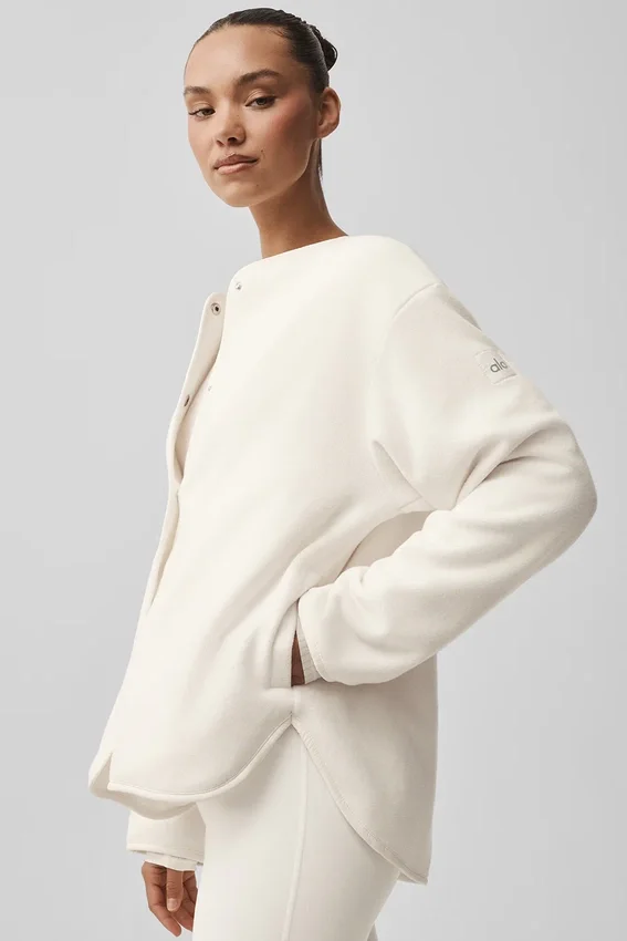 Polar Fleece Take Note-jas - Ivoor