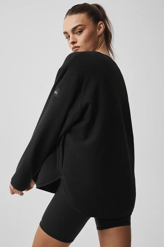 Polar Fleece Take Note-jas - Zwart