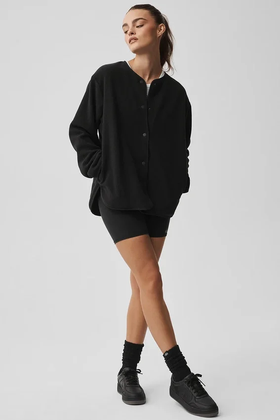 Polar Fleece Take Note-jas - Zwart