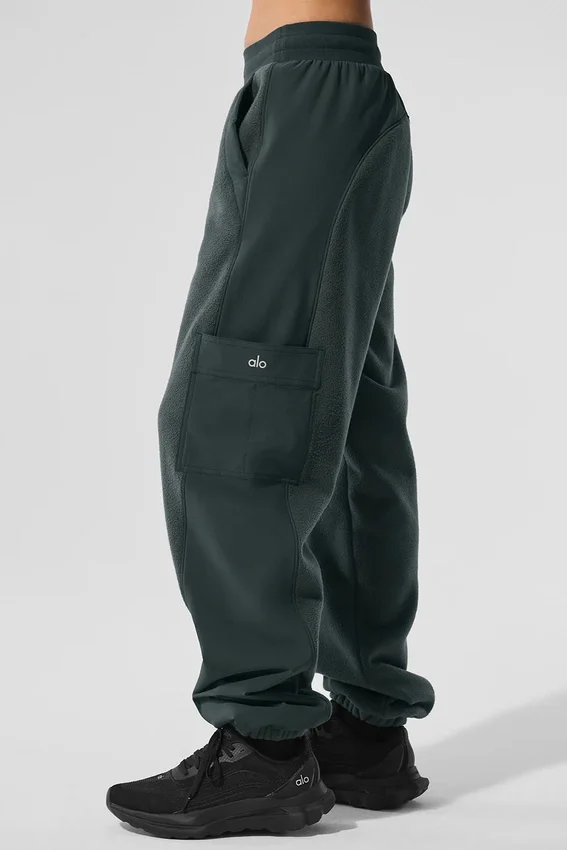 Polar Fleece Wintry Mix-broek - Antracietgroen