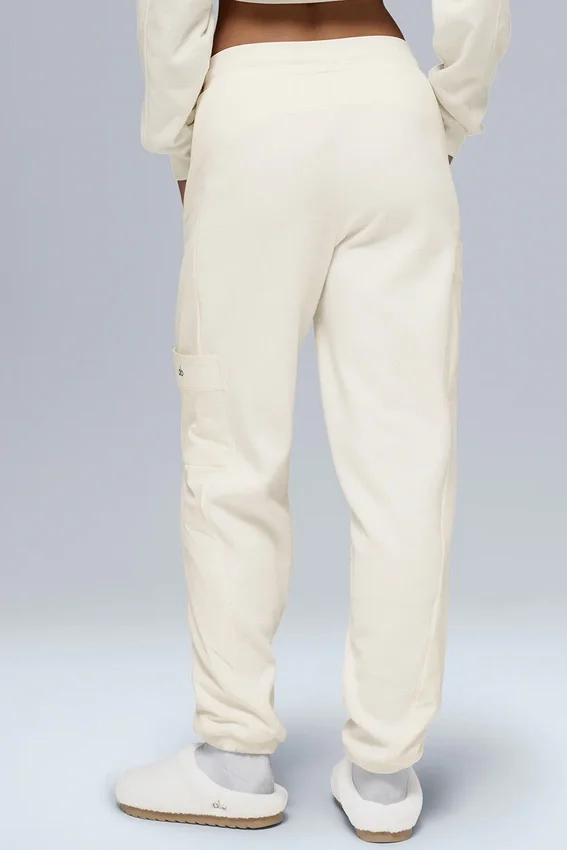 Polar Fleece Wintry Mix-broek - Ivoor