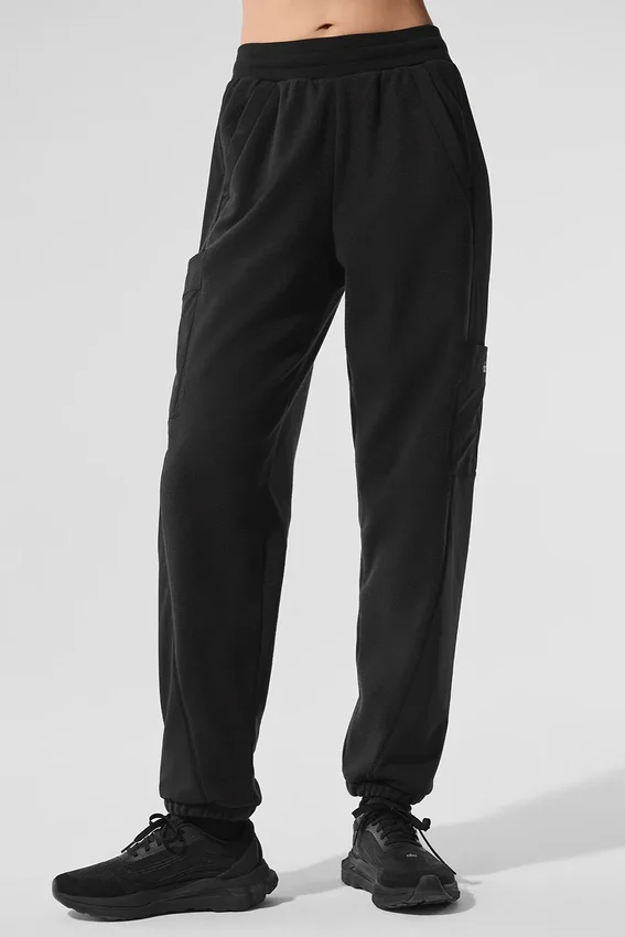 Polar Fleece Wintry Mix-broek - Zwart