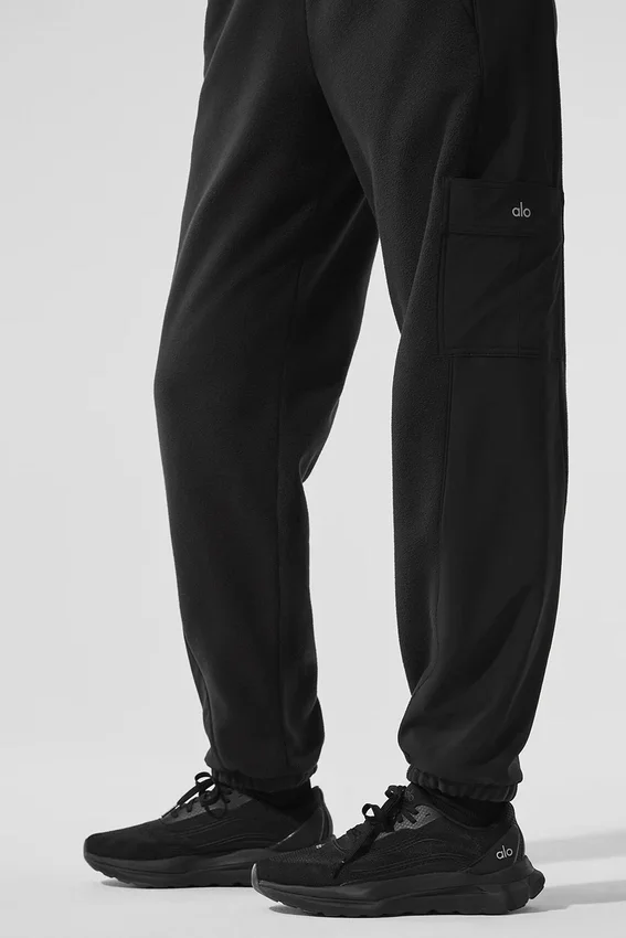 Polar Fleece Wintry Mix-broek - Zwart