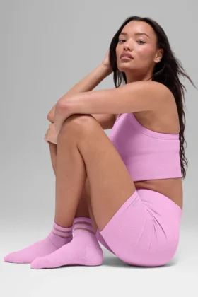 Pulse Grip-sok voor dames – Candy Heart Pink