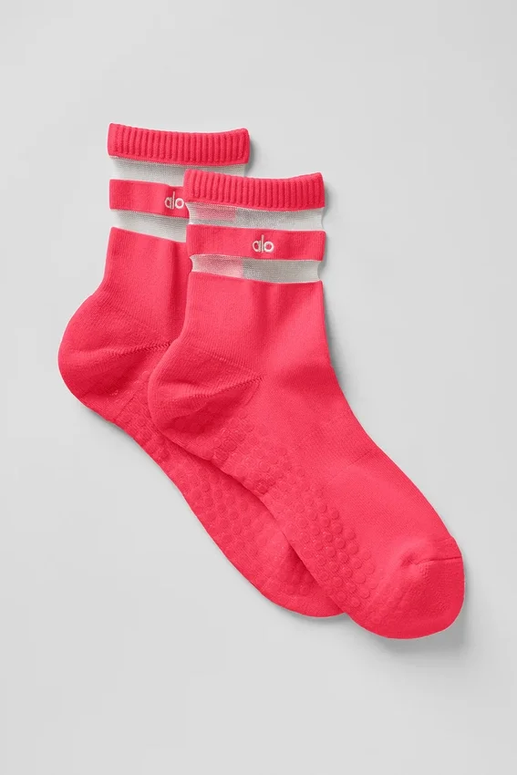 Pulse Grip-sok voor dames - Candy Red