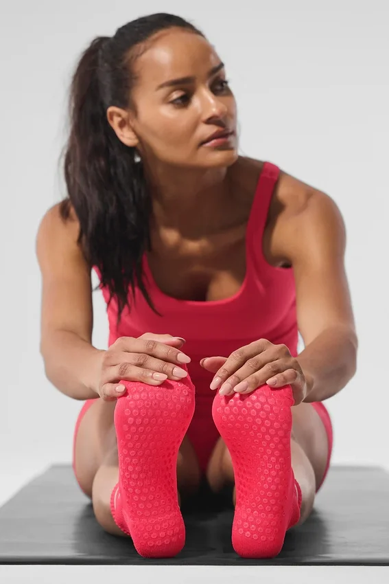 Pulse Grip-sok voor dames - Candy Red