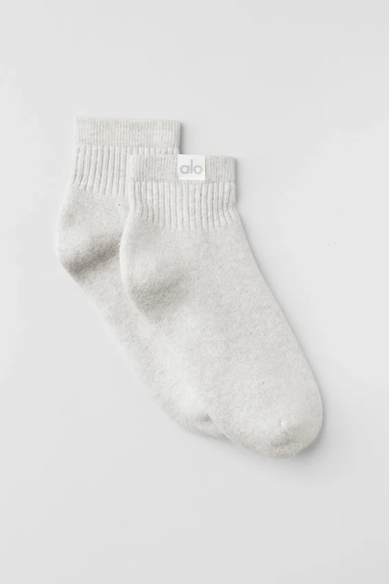 Quarter Crew Street Sokken - White Heather