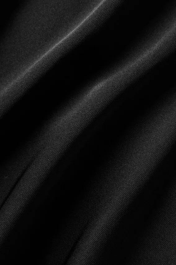 Radiance-jurk van zijden mix – Zwart