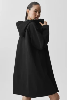 Rain or Shine lange jas – Zwart