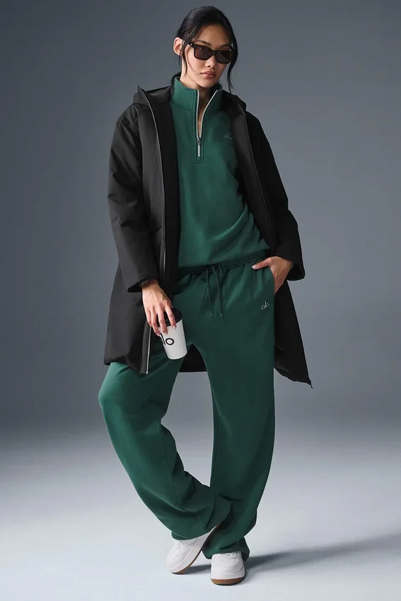 Rain or Shine Puffer lange jas - Zwart