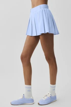 Rally-tennisrok – Licht Provence-blauw