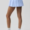 Rally-tennisrok – Licht Provence-blauw