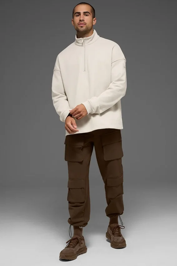 Renown Heavy Weight 1/4 Zip - Bone