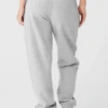 Renown joggingbroek met omgeslagen boorden – Athletic Heather Grey