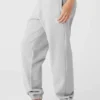 Renown joggingbroek met omgeslagen boorden – Athletic Heather Grey