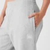 Renown joggingbroek met omgeslagen boorden – Athletic Heather Grey