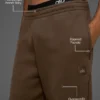 Renown joggingbroek met omgeslagen boorden – zwaar gewicht – Espresso