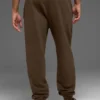 Renown joggingbroek met omgeslagen boorden – zwaar gewicht – Espresso
