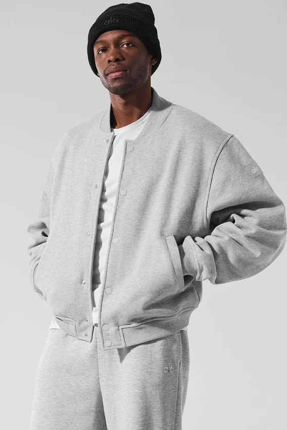 Renown Varsity-jasje - Athletic Heather Grey