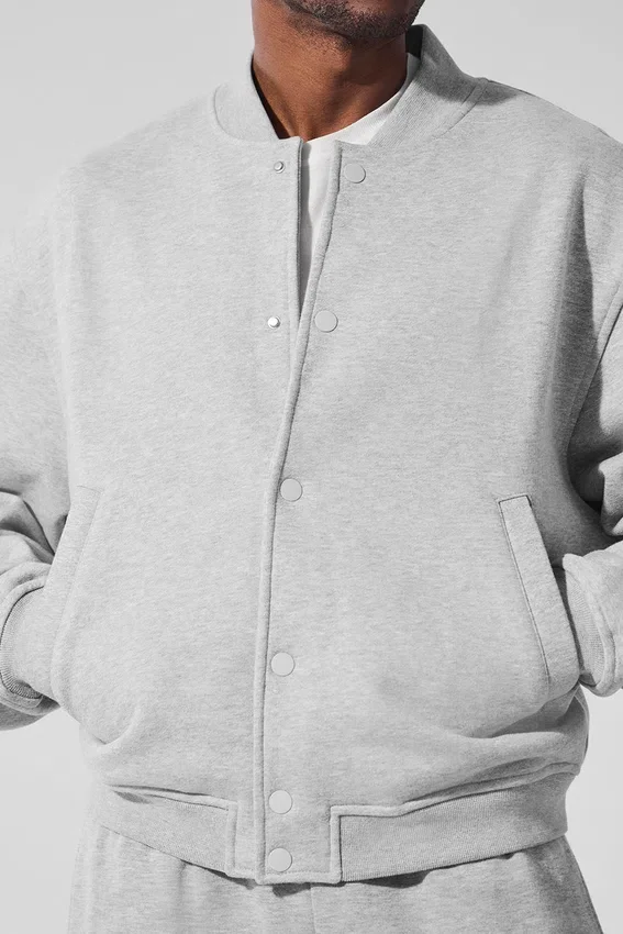 Renown Varsity-jasje - Athletic Heather Grey