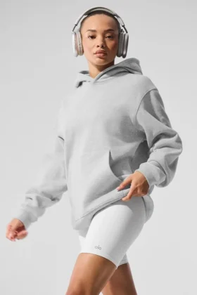 Renown zware Hoodie - Athletic Heather Grey
