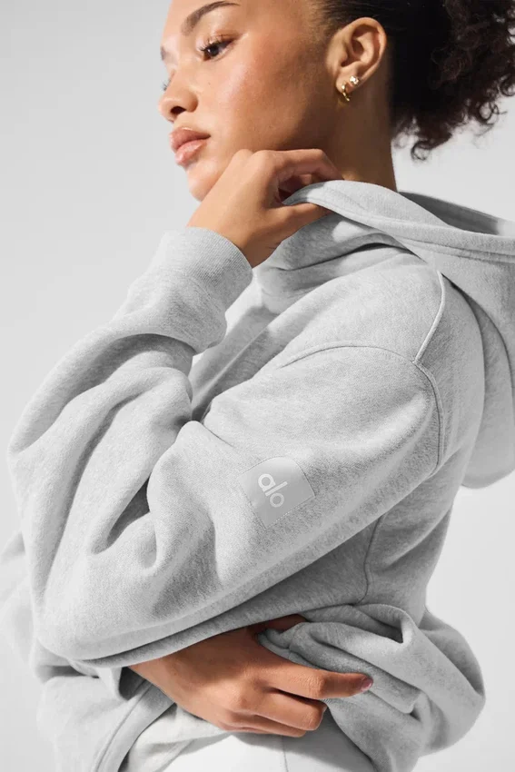 Renown zware Hoodie - Athletic Heather Grey