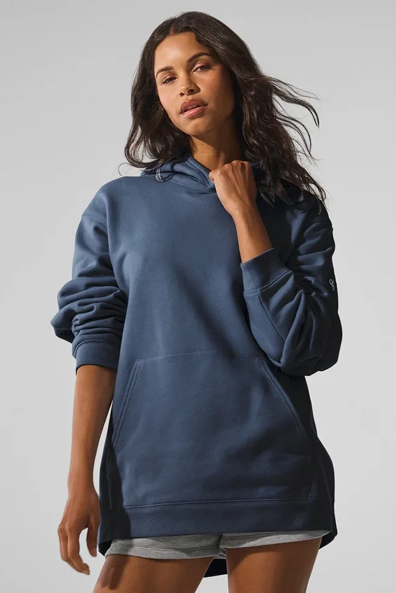 Renown zware Hoodie - Bluestone