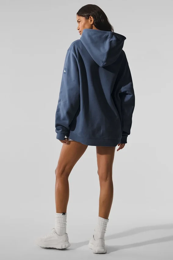 Renown zware Hoodie - Bluestone
