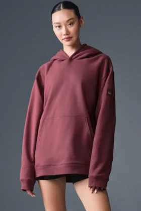 Renown zware Hoodie - Burgundy Truffle