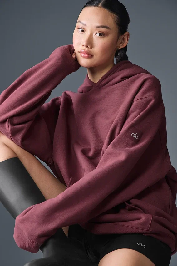 Renown zware Hoodie - Burgundy Truffle