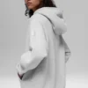 Renown zware Hoodie met doorlopende rits - Athletic Heather Grey
